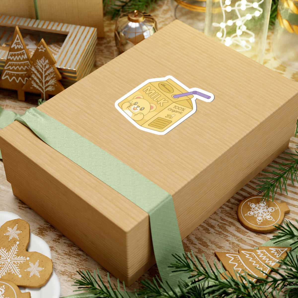 Banana Milk Bear Sticker