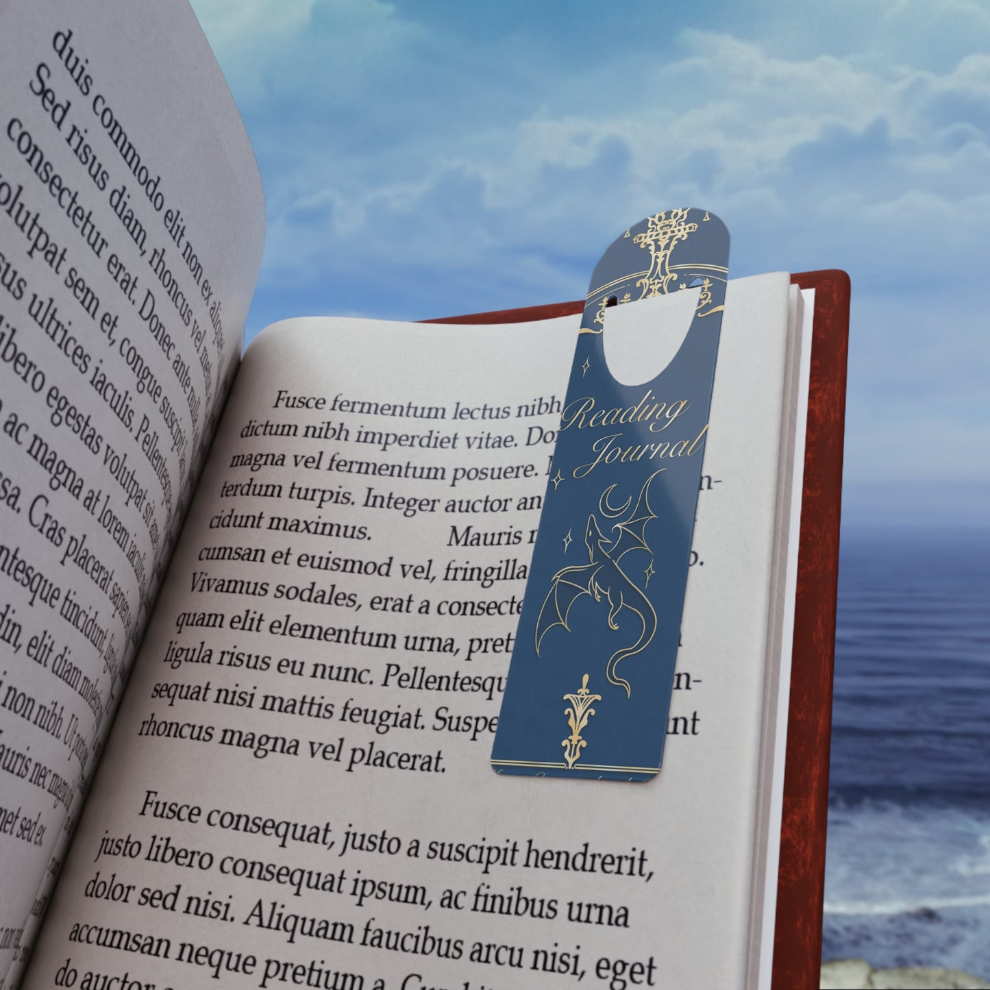 Elegant Dragon Bookmark - Reading Journal Accessory