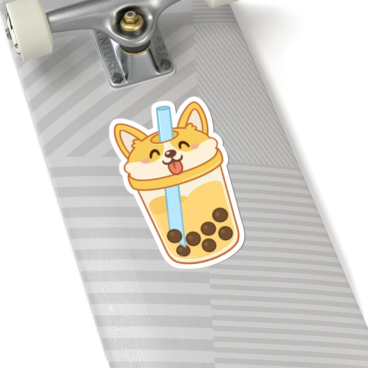 Corgi Boba Sticker
