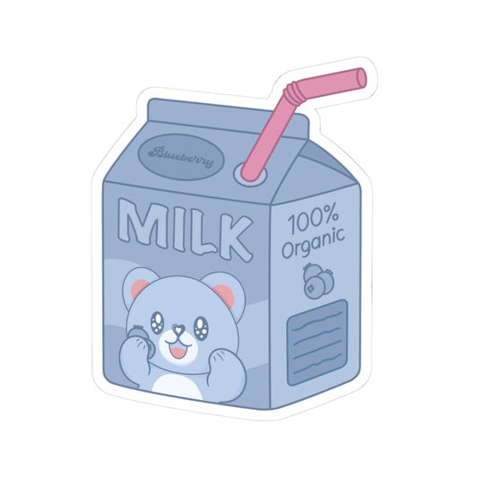 Blueberry Milk Bear Sticker