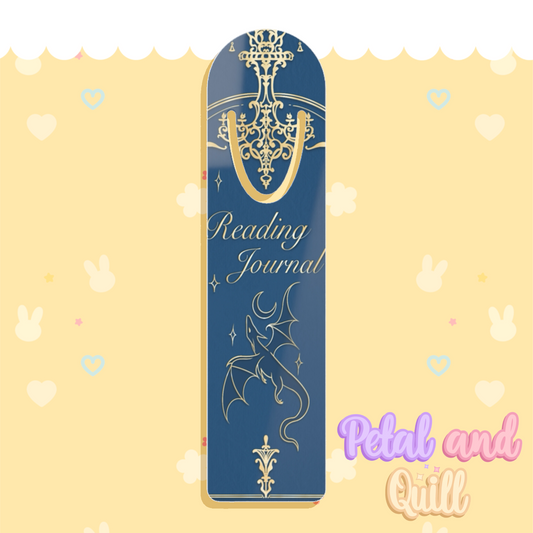 Elegant Dragon Bookmark - Reading Journal Accessory