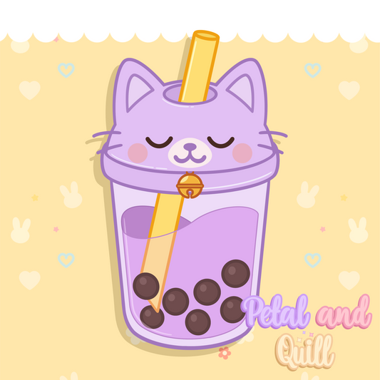 Cat Boba Sticker
