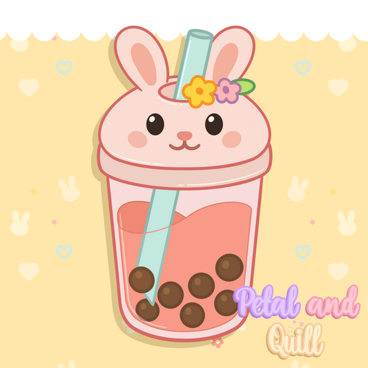 Bunny Boba Sticker