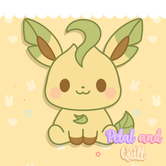 Chibilution Grass type - Kiss-Cut Sticker