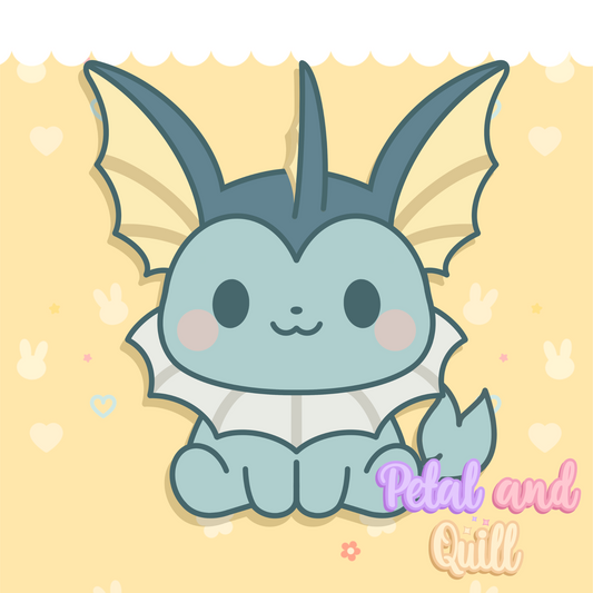 Chibilution Water type - Kiss-Cut Sticker