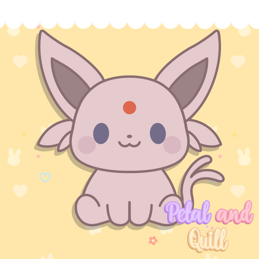 Chibilution Psychic type - Kiss-Cut Sticker