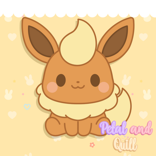 Chibilution Fire type - Kiss-Cut Sticker